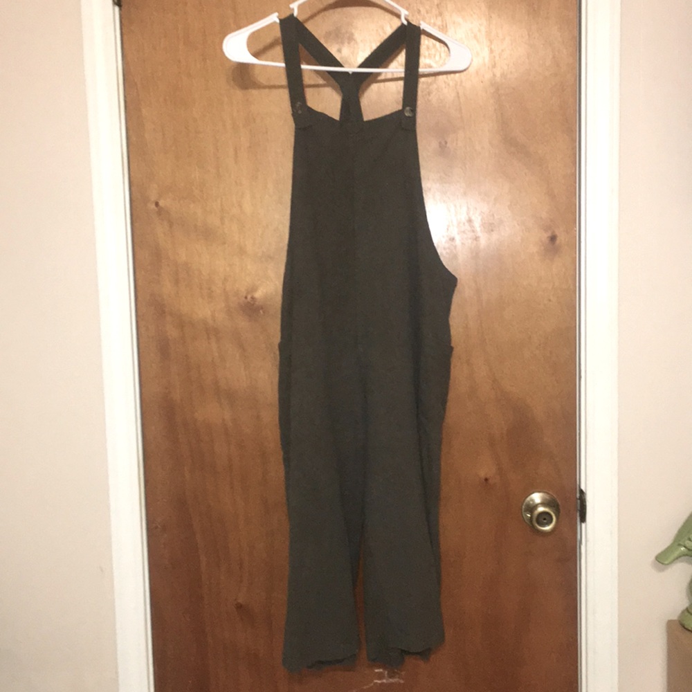 Olive green overalls